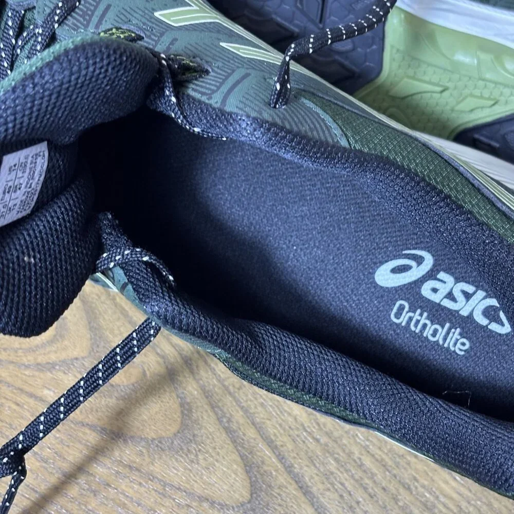 Asics Mens Gel-Venture Running Shoes Size 14 Green & Black Ortholite Cushioning - Picture 6 of 6